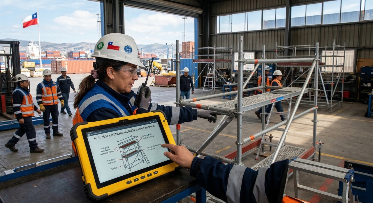 NCh 997 y NCh 2501: las normas chilenas que regulan el uso de andamios