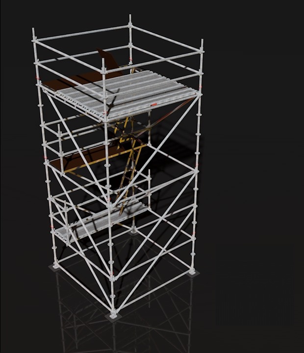 Torre MJ 2,57×0,73 H=4m