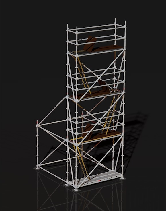 Torre MJ 2,57×0,73 H=6m