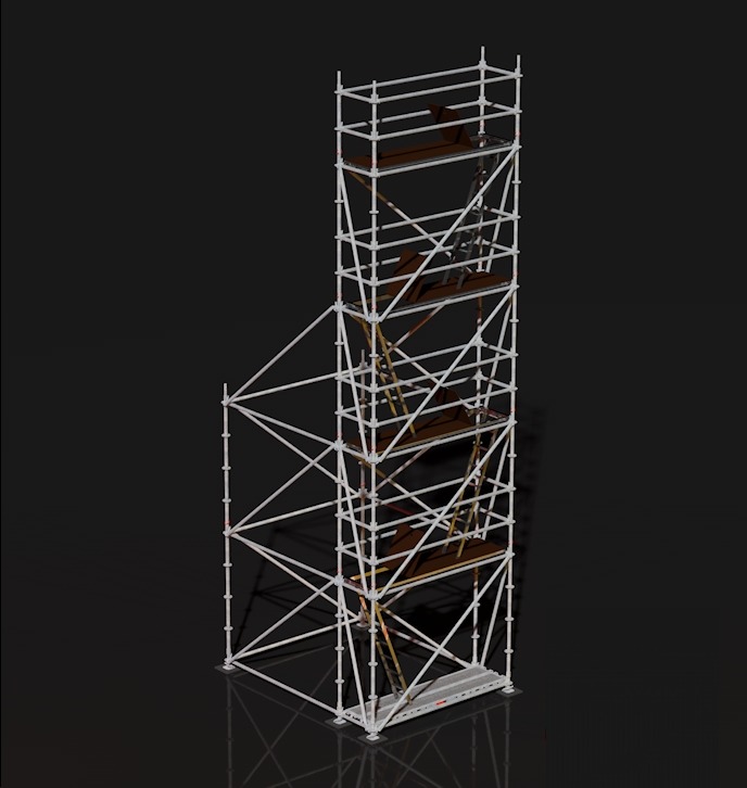 Torre MJ 2,57×0,73 H=8m